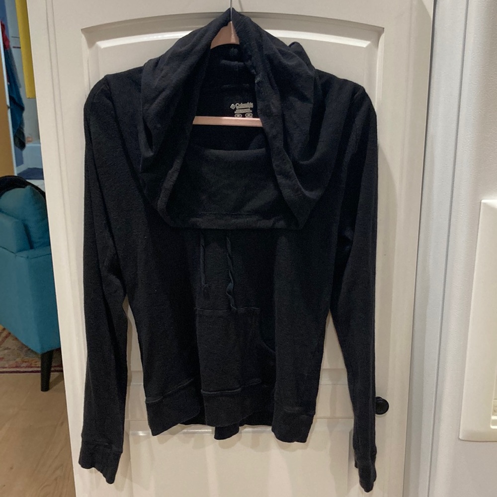 Columbia Women Black Cowl Neck Pullover Sweatshirt size Medium